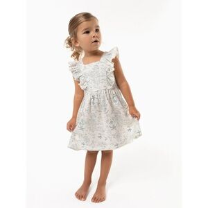 Modern Moments by Gerber Toddler Girl Ruffle Ivory Dress NWT